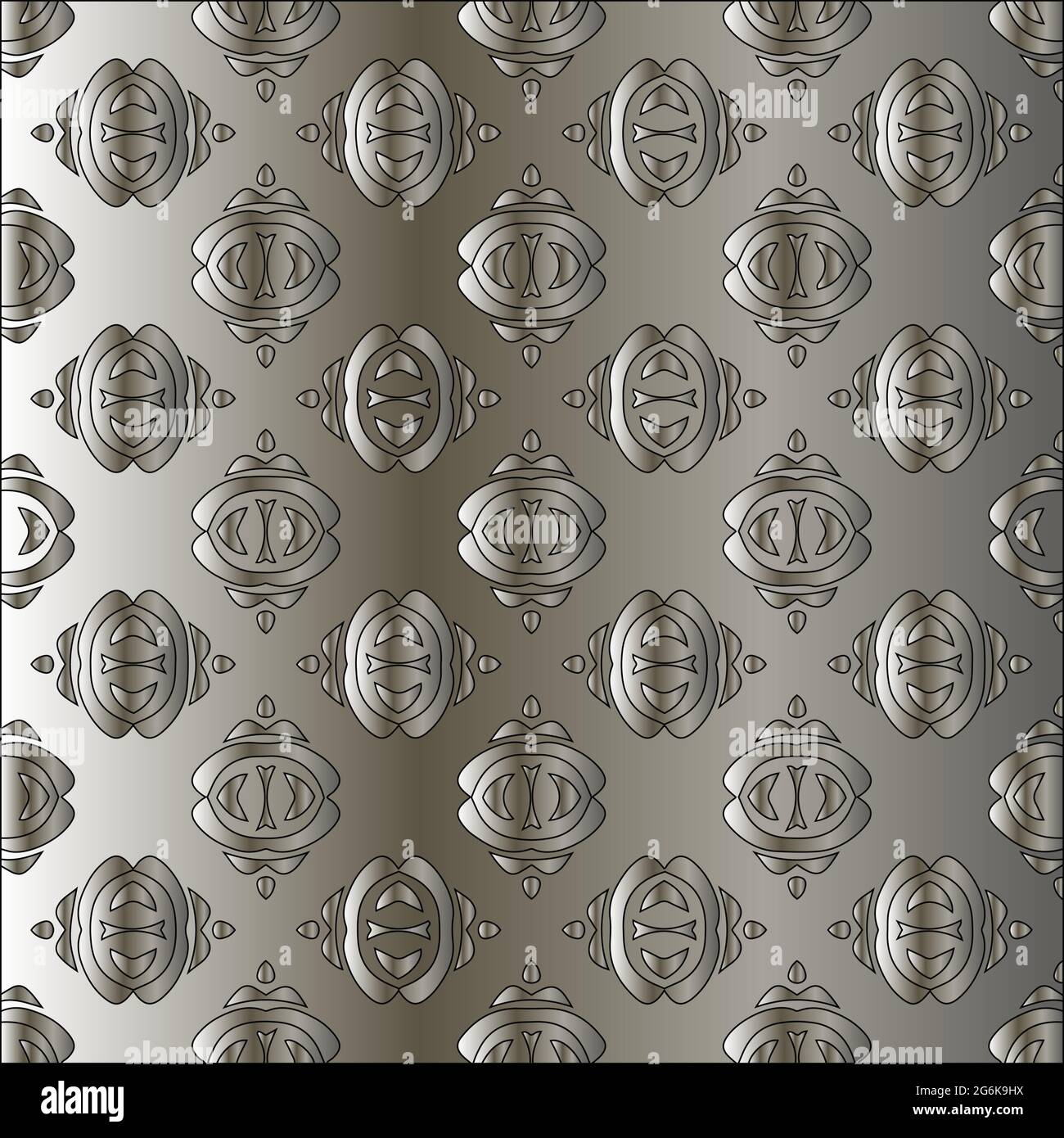 Silver metallic gradient with repeat Pattern . Abstract metallic ...