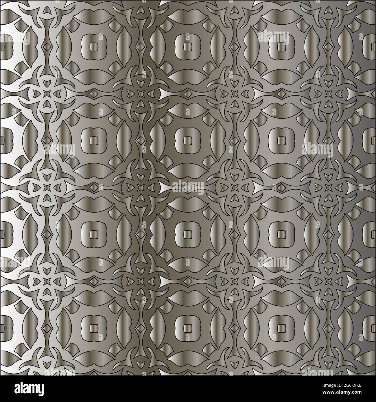 Silver metallic gradient with repeat Pattern . Abstract metallic ...