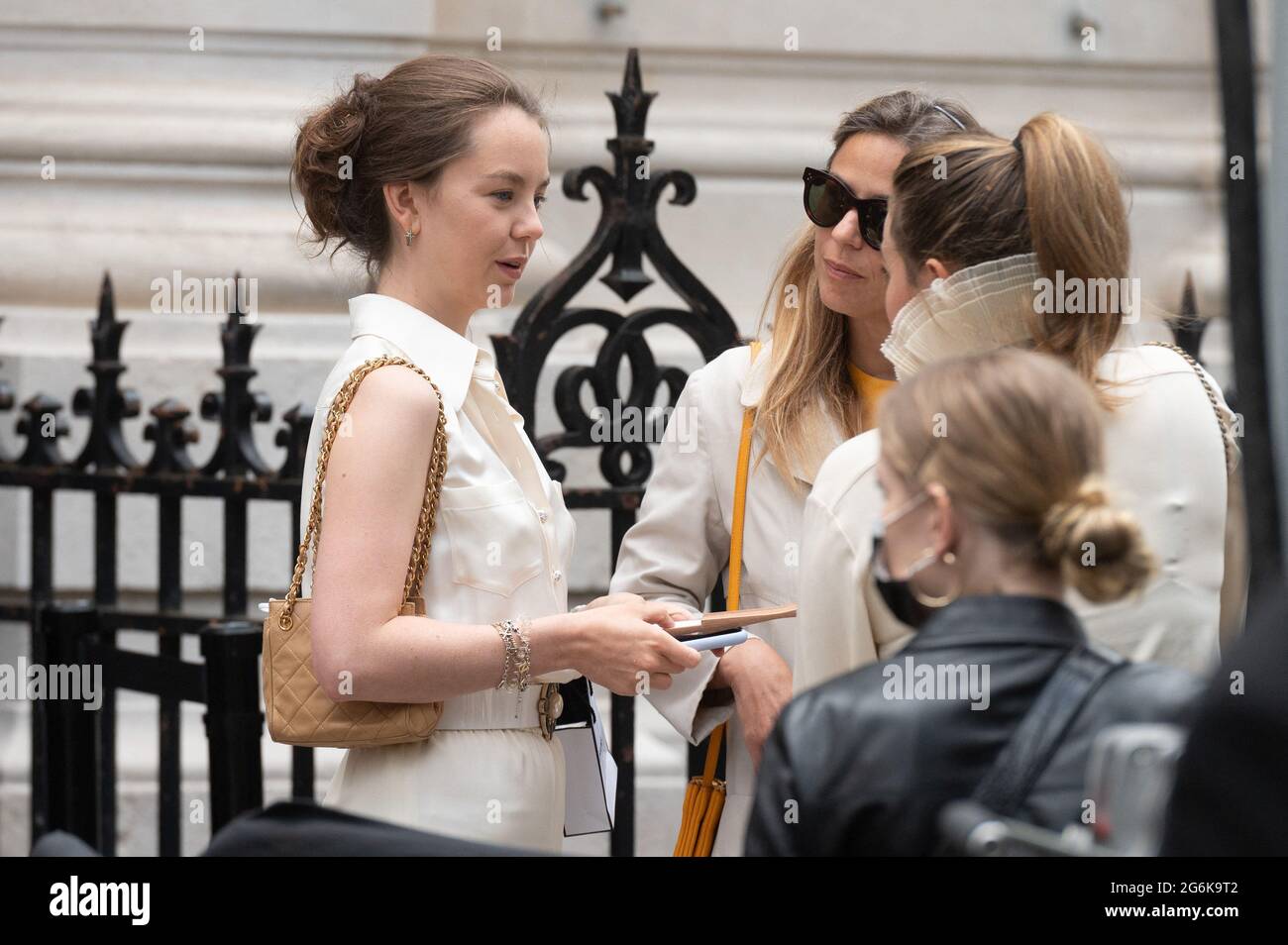 Princess Alexandra of Hanover arrives for the Chanel Haute Couture  Fall/Winter 2021/2022 show as part of Paris Fashion Week on July 06, 2021  in Paris, France. Photo by Laurent Zabulon / ABACAPRESS.COM