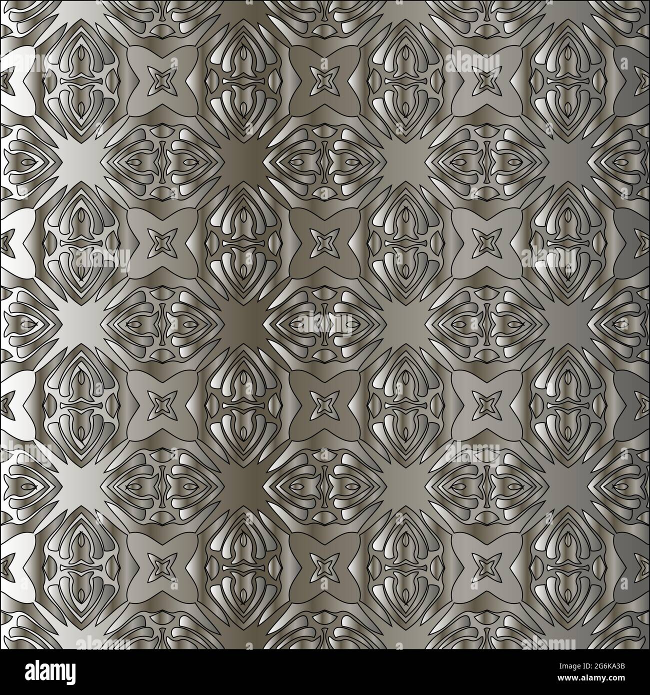 Silver metallic gradient with repeat Pattern . Abstract metallic ...
