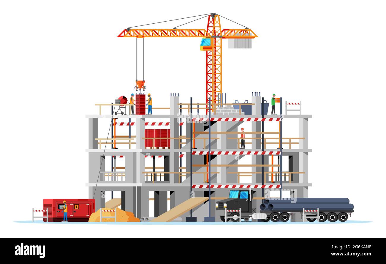 Construction Site Banner Stock Vector Image & Art - Alamy
