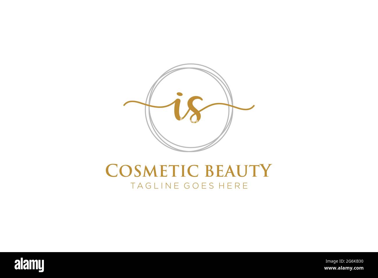 IS Feminine logo beauty monogram and elegant logo design, handwriting ...
