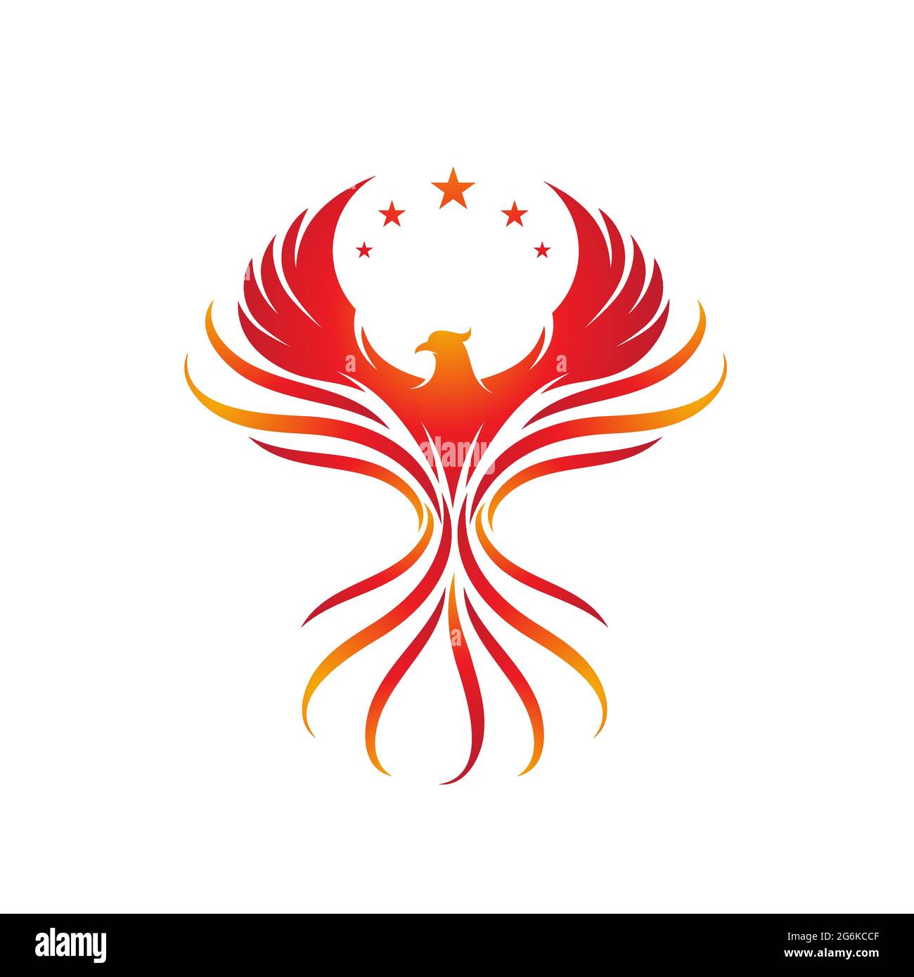 Crown Phoenix logo design vector symbol icon illustration 28063674