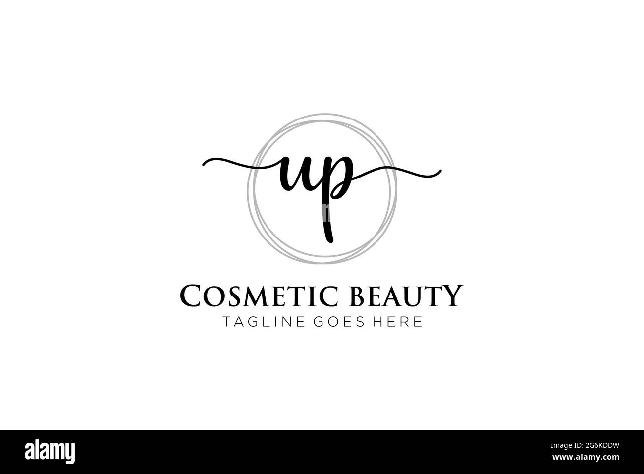 UP Feminine logo beauty monogram and elegant logo design, handwriting ...