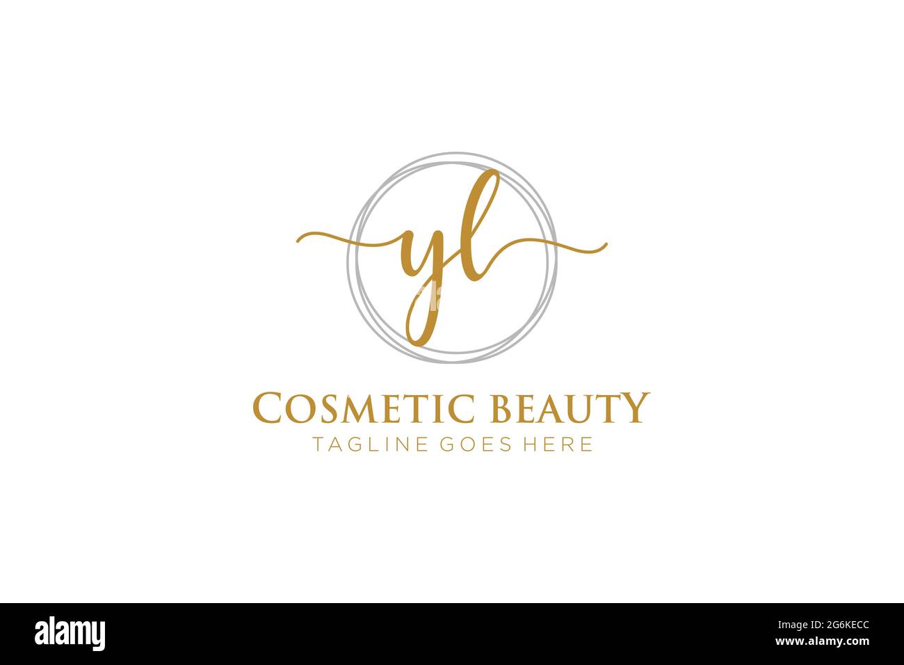 YL Feminine logo beauty monogram and elegant logo design, handwriting logo  of initial signature, wedding, fashion, floral and botanical with creative  Stock Vector Image & Art - Alamy