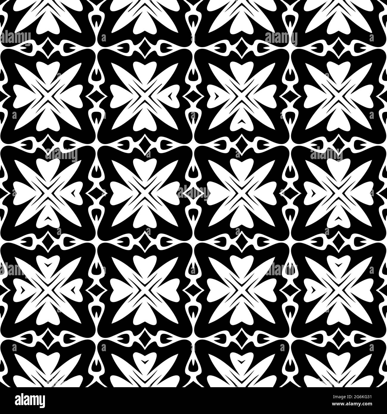 seamless geometric pattern with repeating elements. retained white ...