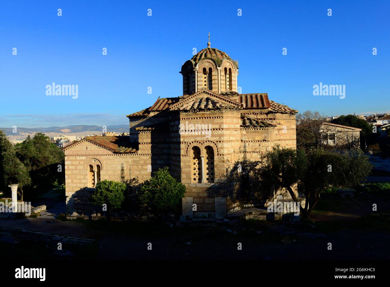 Church of the Holy Apostles in Athens, Greece. Stock Photo