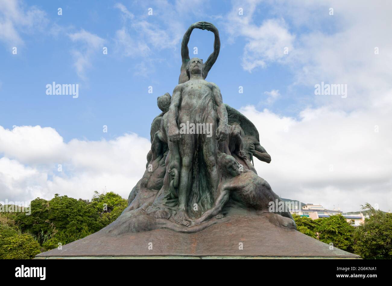 The monument to the Thousand, (Monumento dei Mille) the sculpture