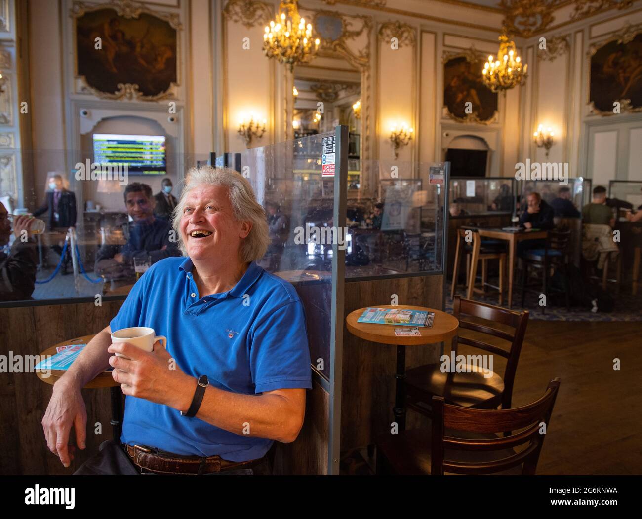 File photo dated 16/10/20 of founder and Chairman of JD Wetherspoon, Tim Martin. JD Wetherspoon has criticised the Government for 'Monty Python' VAT rules which it said will bolster supermarkets instead of the hospitality sector. The pub chain said it will have to increase the price of its meals when a recent reduction in the VAT on its food is phased out. Issue date: Wednesday July 7, 2021. Stock Photo