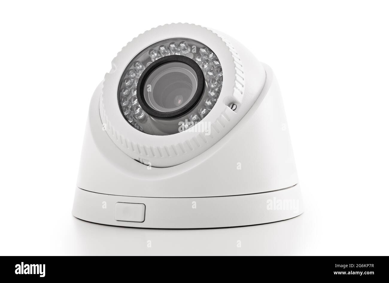 Security Camera isolated on white background with clipping path Stock Photo