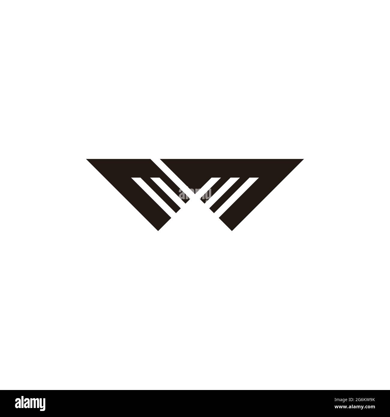 letter w arrow geometric simple logo vector Stock Vector Image & Art ...