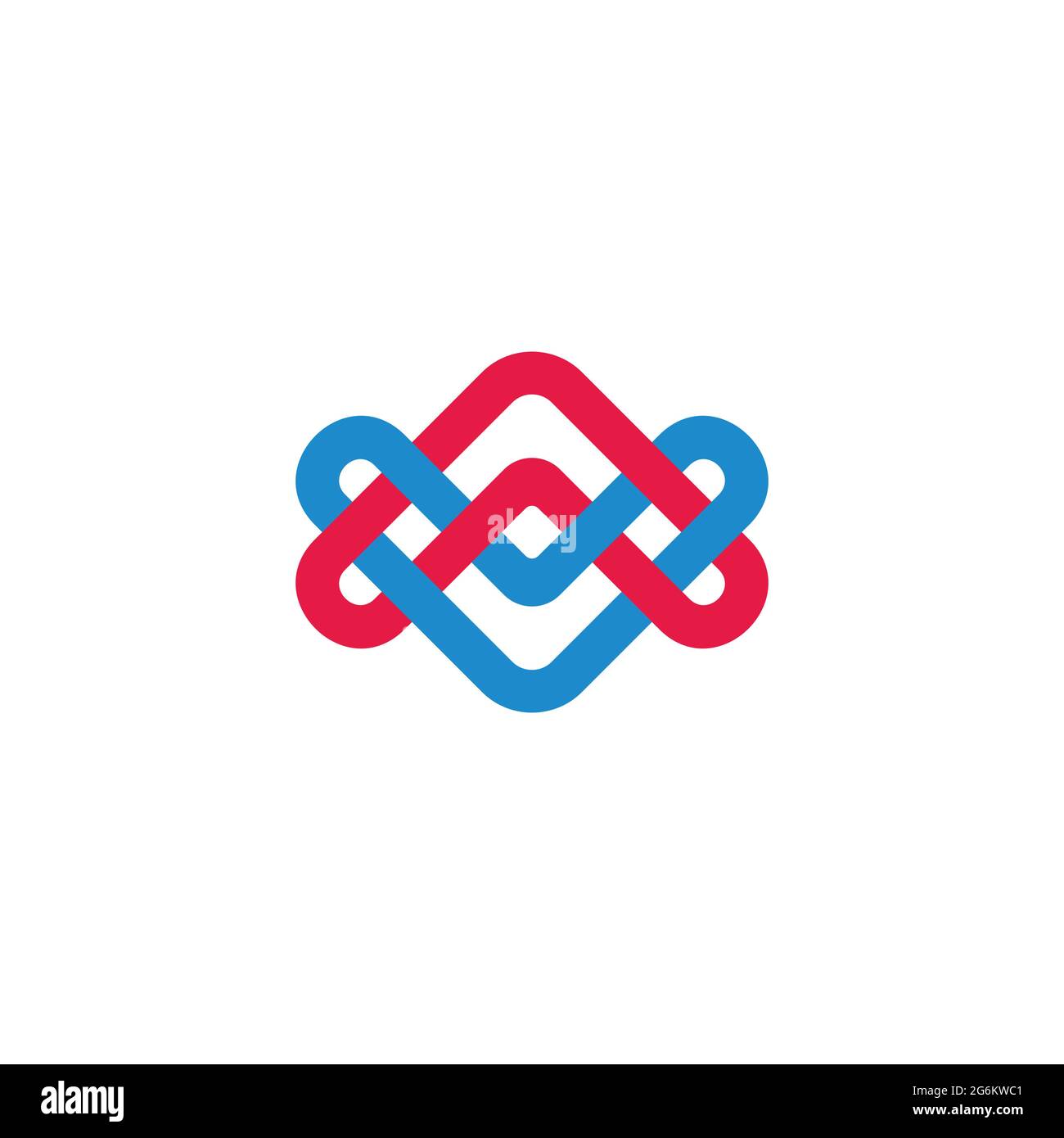 linked colorful arrows geometric logo vector Stock Vector