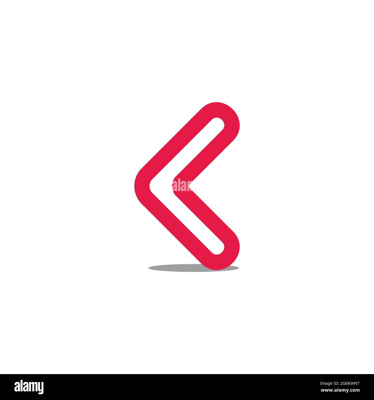 letter k arrow thin line simple logo vector Stock Vector Image & Art ...