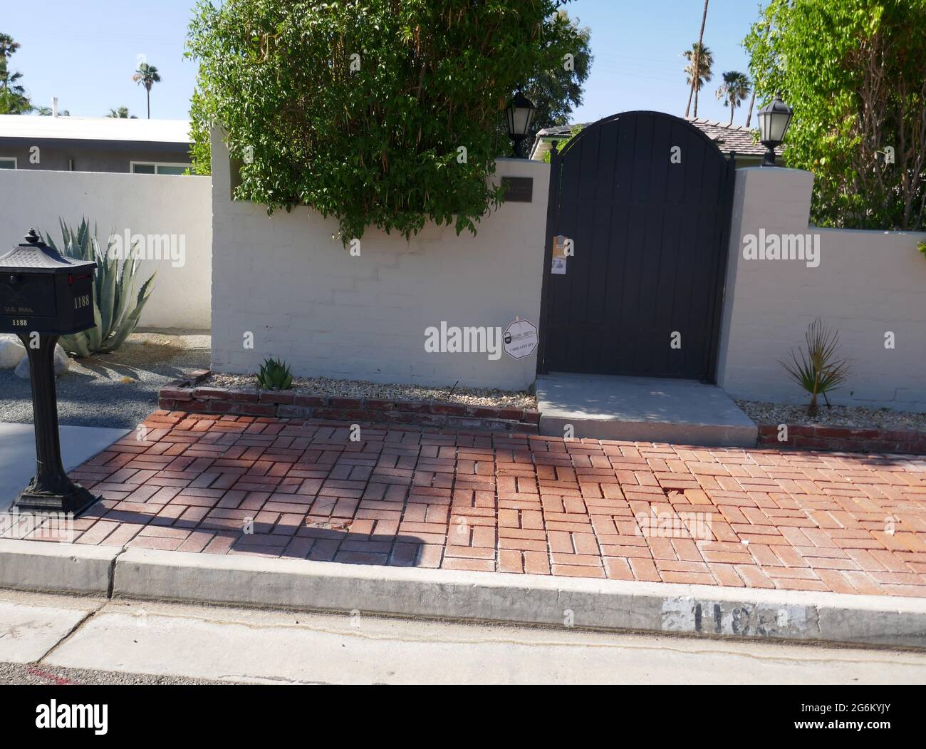 Palm Springs, California, USA 24th June 2021 A general view of atmosphere of Home of Hope, Entertainer Bob Hope's Former Home/house at 1188 E. El Alameda on June 24, 2021 in Palm Springs, California, USA. Photo by Barry King/Alamy Stock Photo Stock Photo