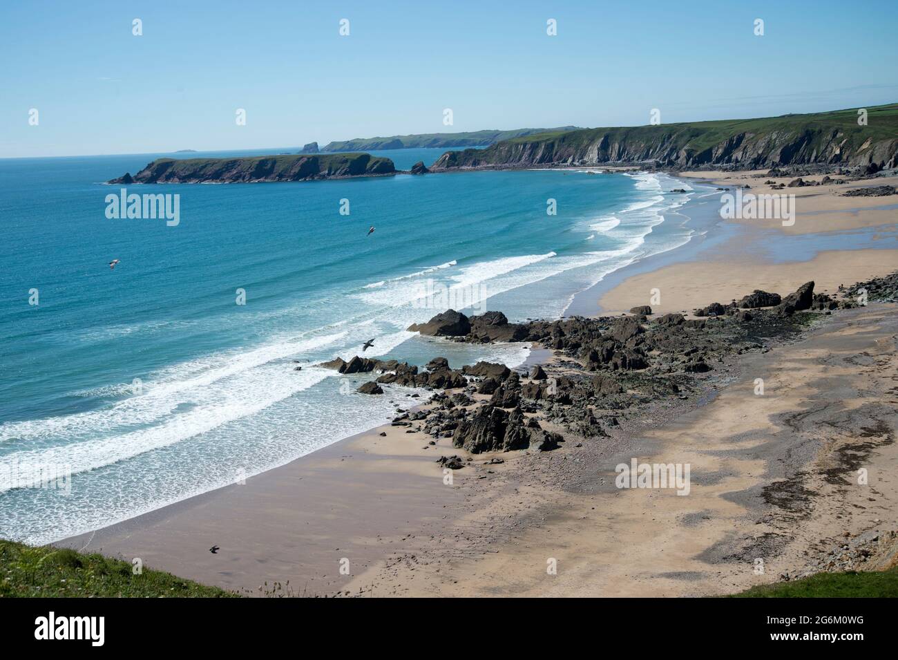 Dale, Pembrokeshire, Wales. Marloes beach. Stock Photo