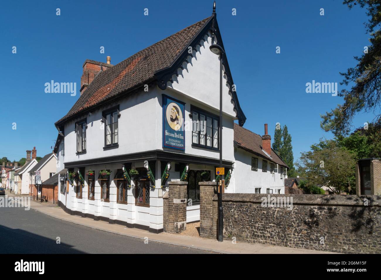 Saracens Head Inn A Grade II Listed Building in Diss, Norfolk Stock Photo