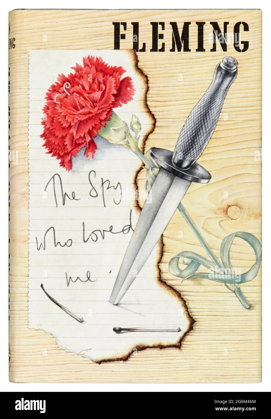 The Spy Who Loved Me by Ian Fleming (1908-1964) the ninth novel featuring British Secret Service agent 007 James Bond. A cautionary tale written from the perspective of a woman who finds herself in trouble and rescued by a chance encounter with Bond. Stock Photo