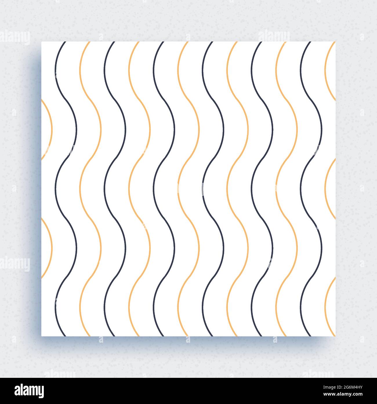 Patterns are done with brushes. Wavy stripes pattern. Vector wallpaper or fabric paint from brush strokes. Flat style vector illustration. Stock Vector