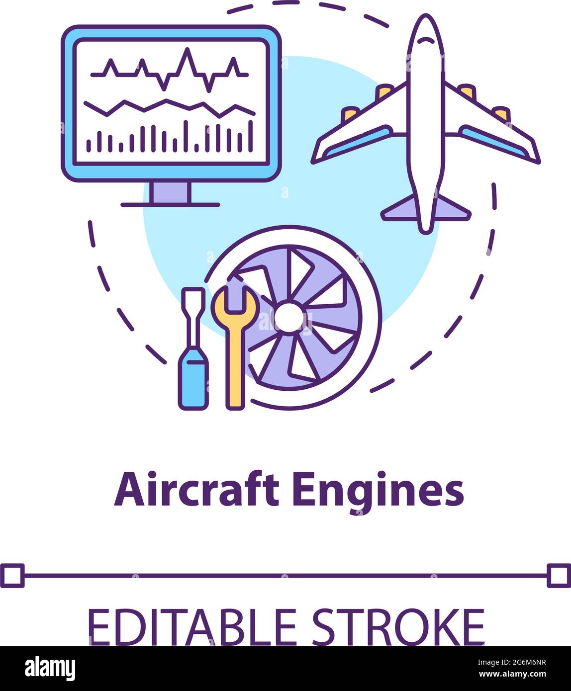 Twin turbine jet engines Stock Vector Images - Alamy