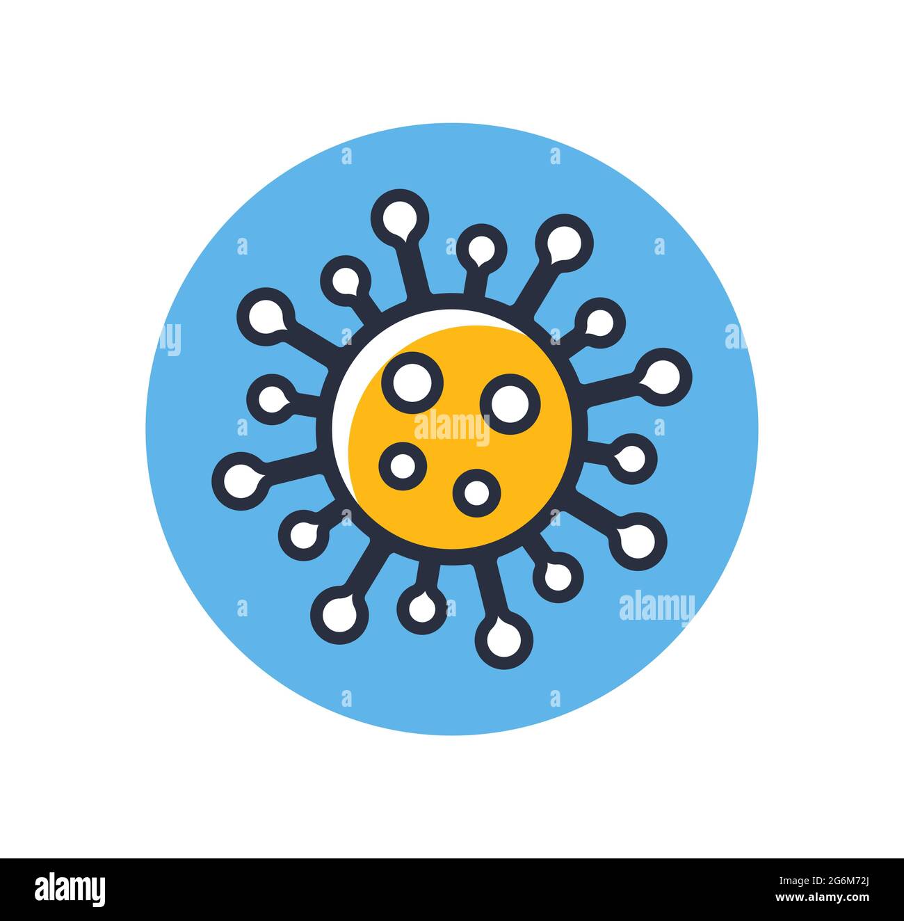 Color Pathogen Elements Vector Sign Icons Set Stock Vector Image & Art ...
