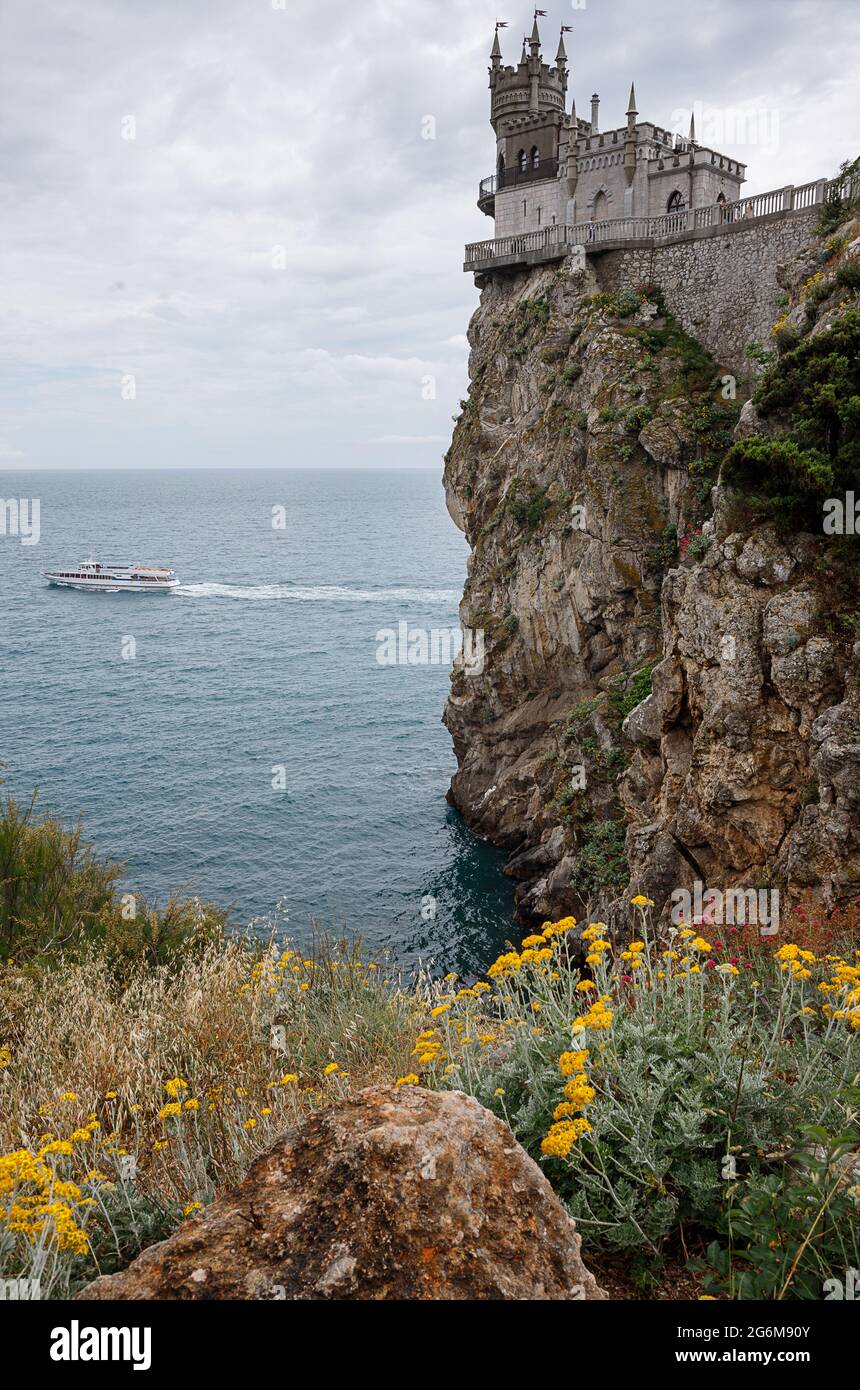 Gaspra, Crimea, Russia June 15, 2021. Scenic panoramic view of the