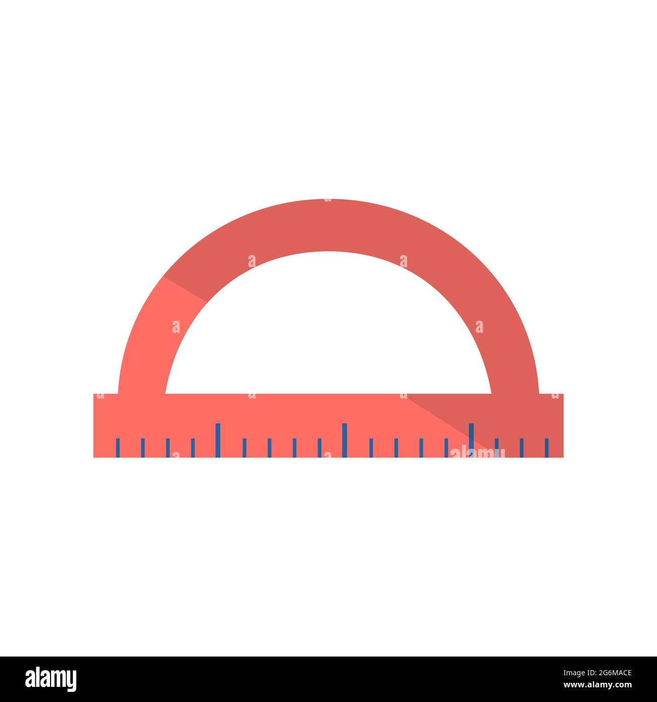 Icon of wooden protractor tool Stock Vector Image & Art Alamy
