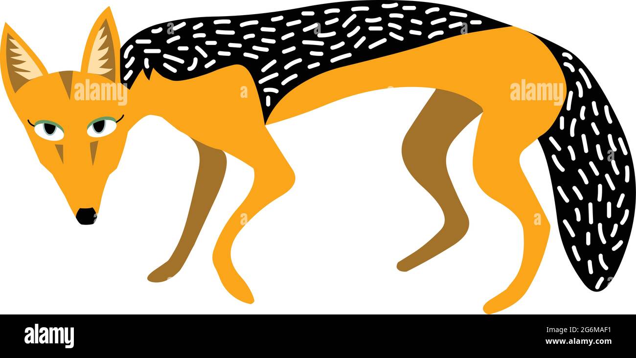 Illustration Jackal High Resolution Stock Photography and Images - Alamy