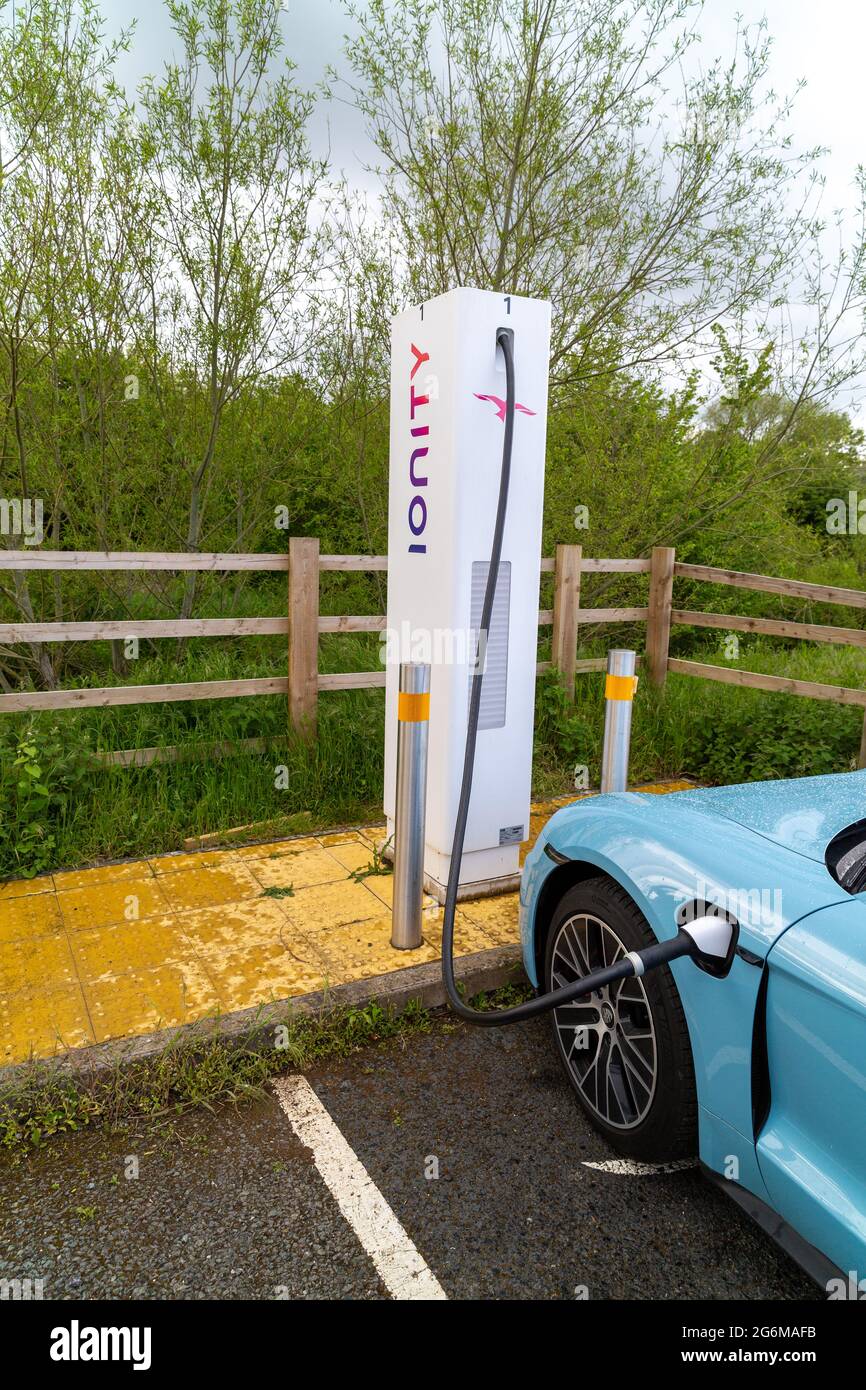 Ionity rapid electric charging station Stock Photo Alamy