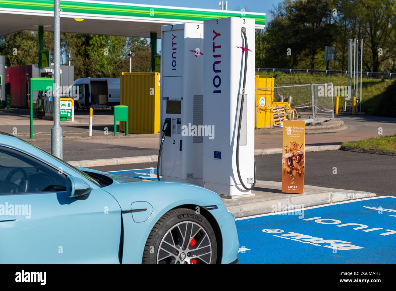 Ionity rapid electric charging station Stock Photo Alamy