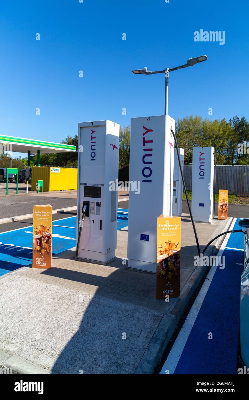 Ionity rapid electric charging station Stock Photo Alamy