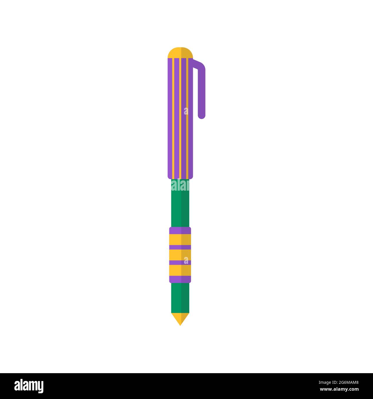 Pen icon isolated on white background. Flat Vector illustration Stock ...