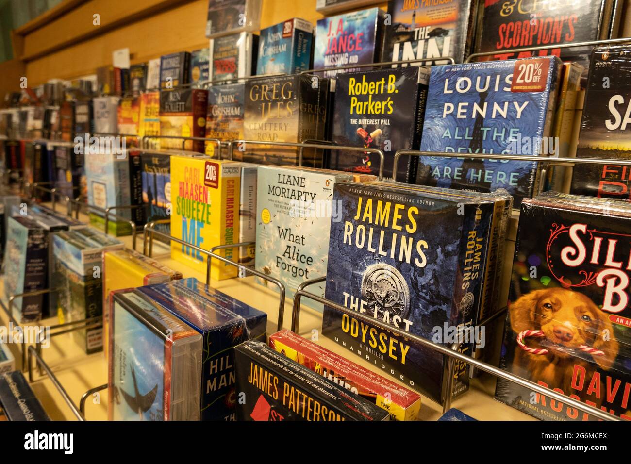 Audio books are available at Barnes & Noble on Fifth Avenue in New York