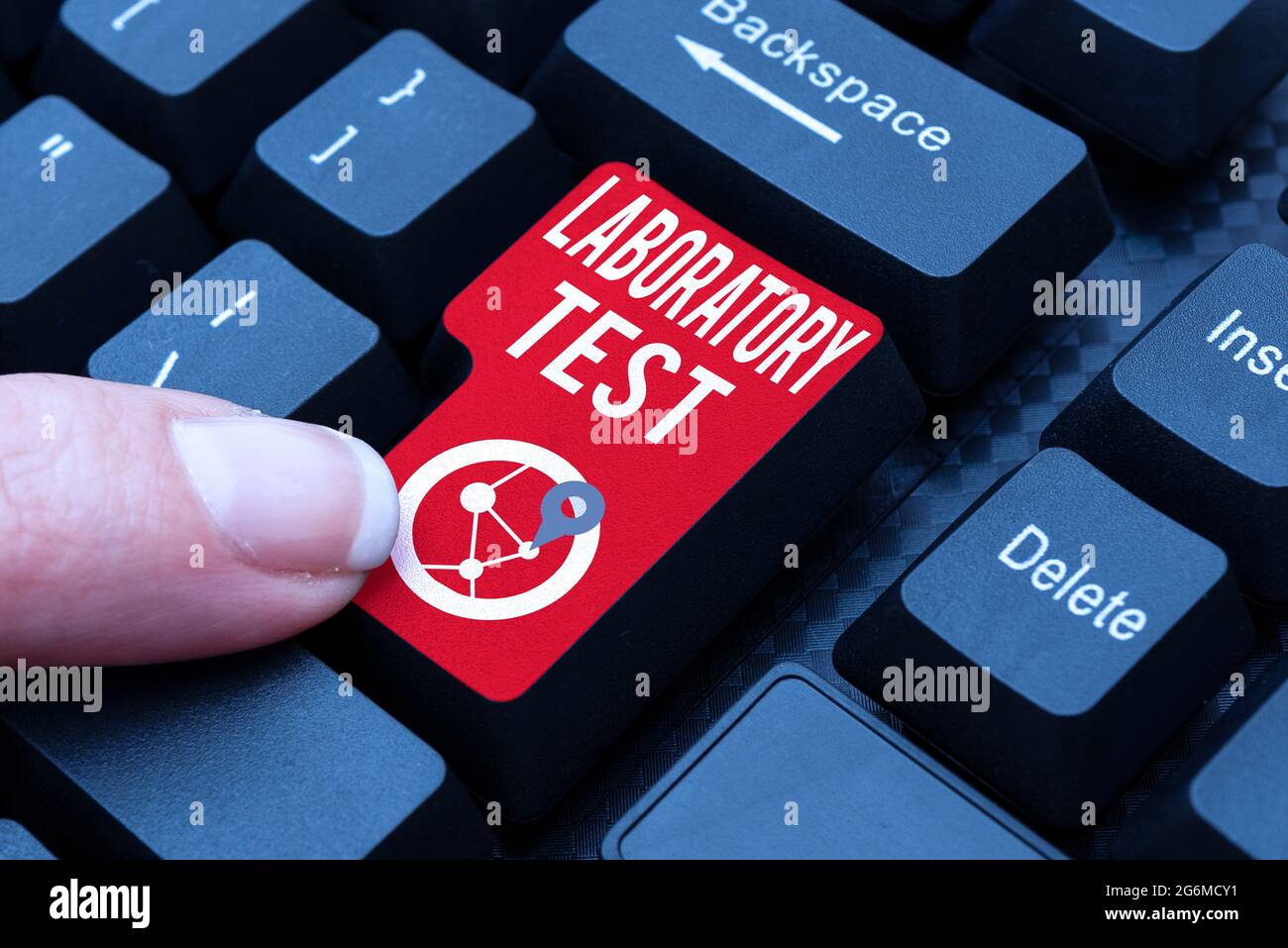 Writing displaying text Laboratory Test. Business showcase ...