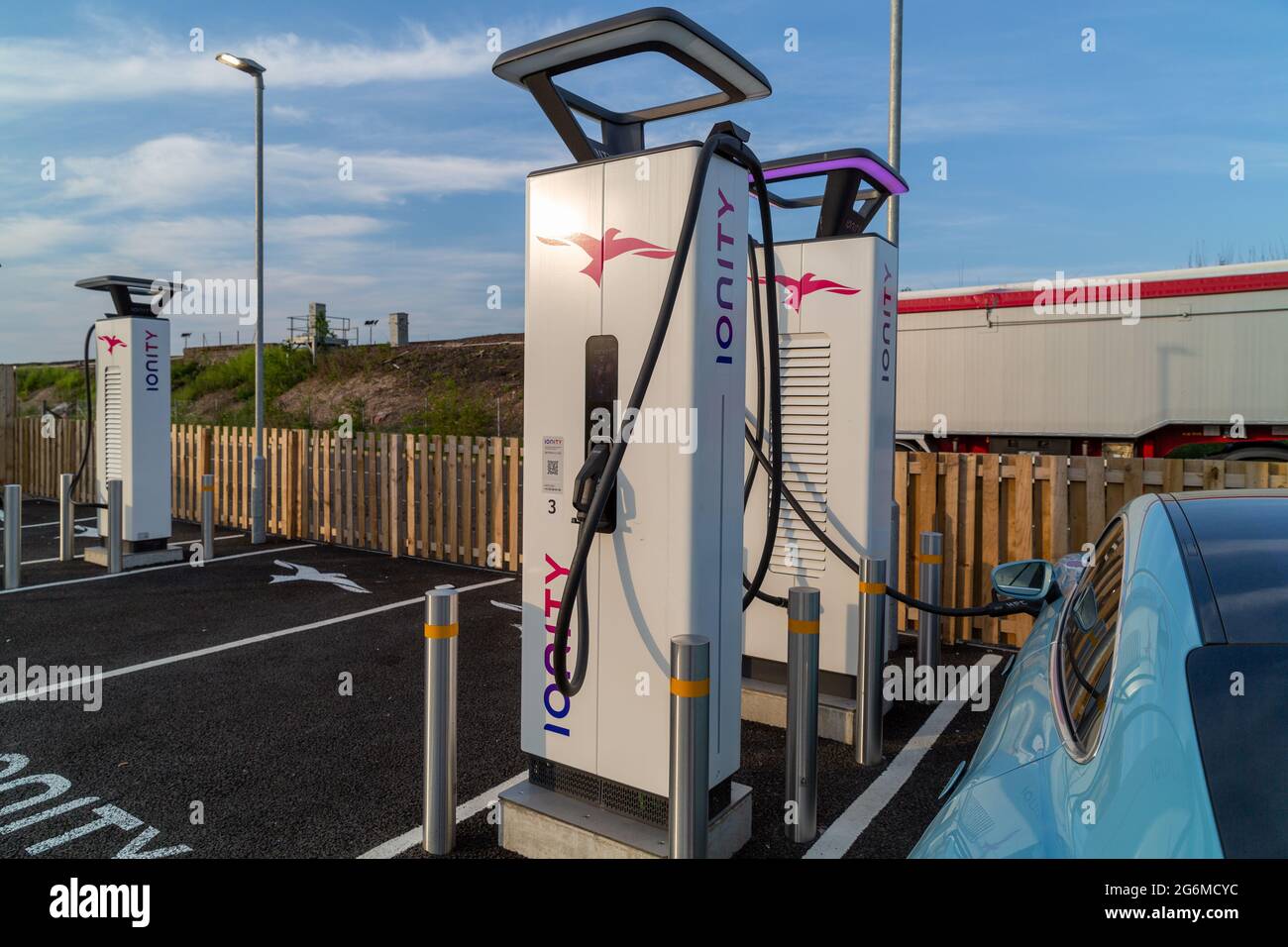 Ionity rapid electric charging station Stock Photo Alamy