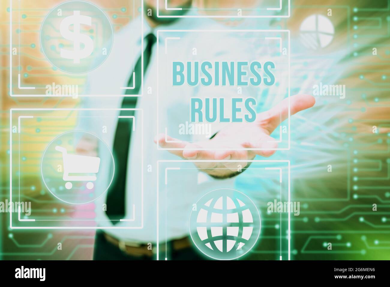 Writing displaying text Business Rules. Conceptual photo the principles ...