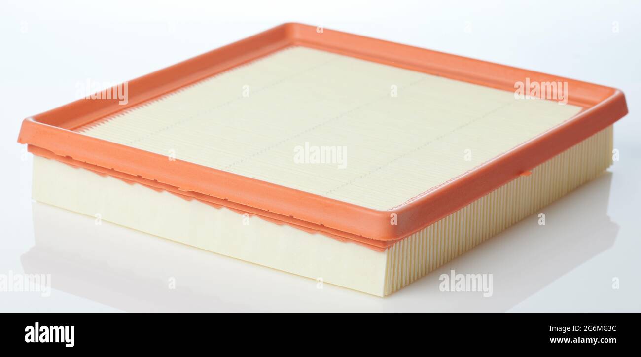 Clean air filter for car isolated on studio background Stock Photo