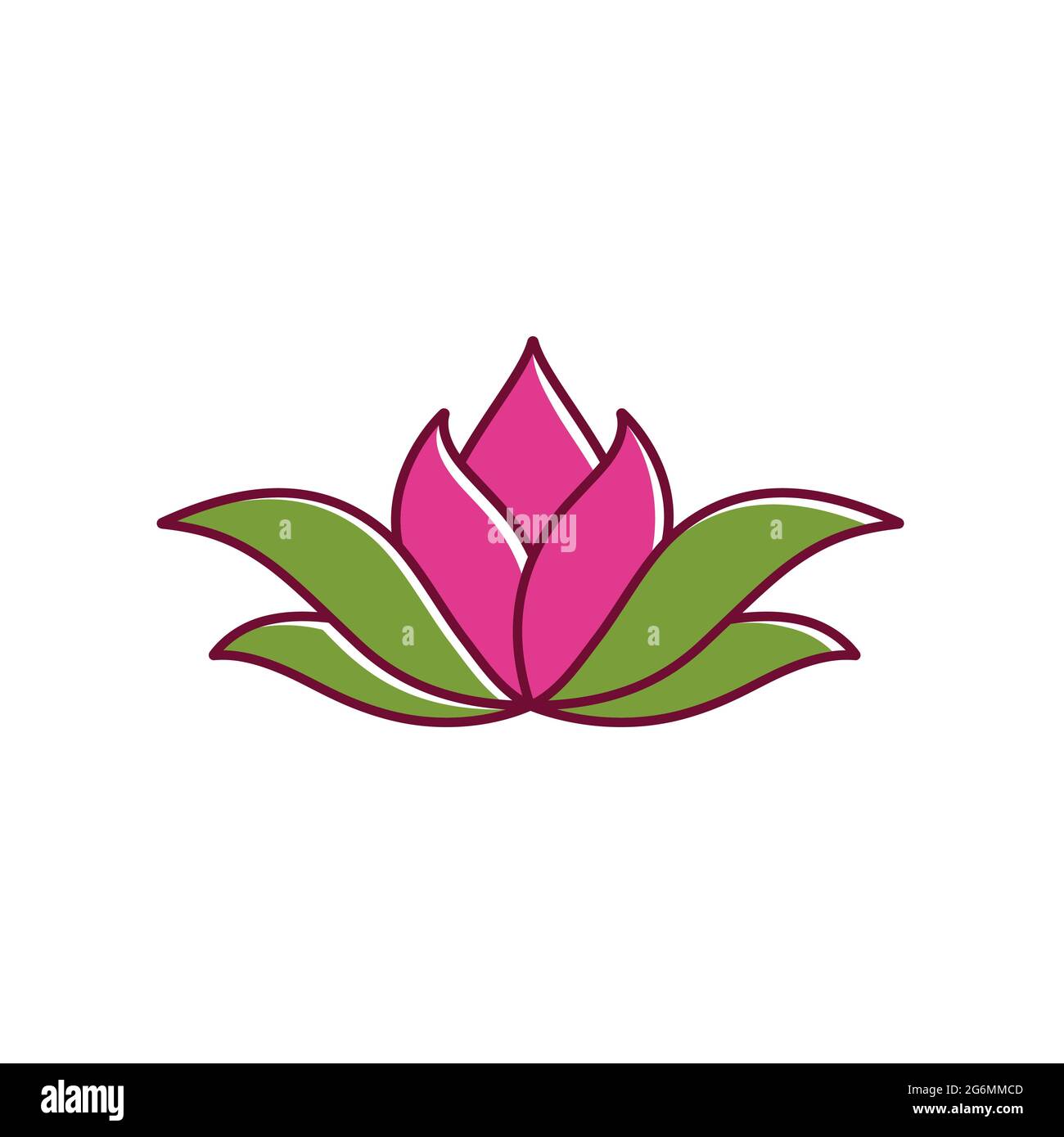 beauty lotus flower vector icon design template Stock Vector Image ...