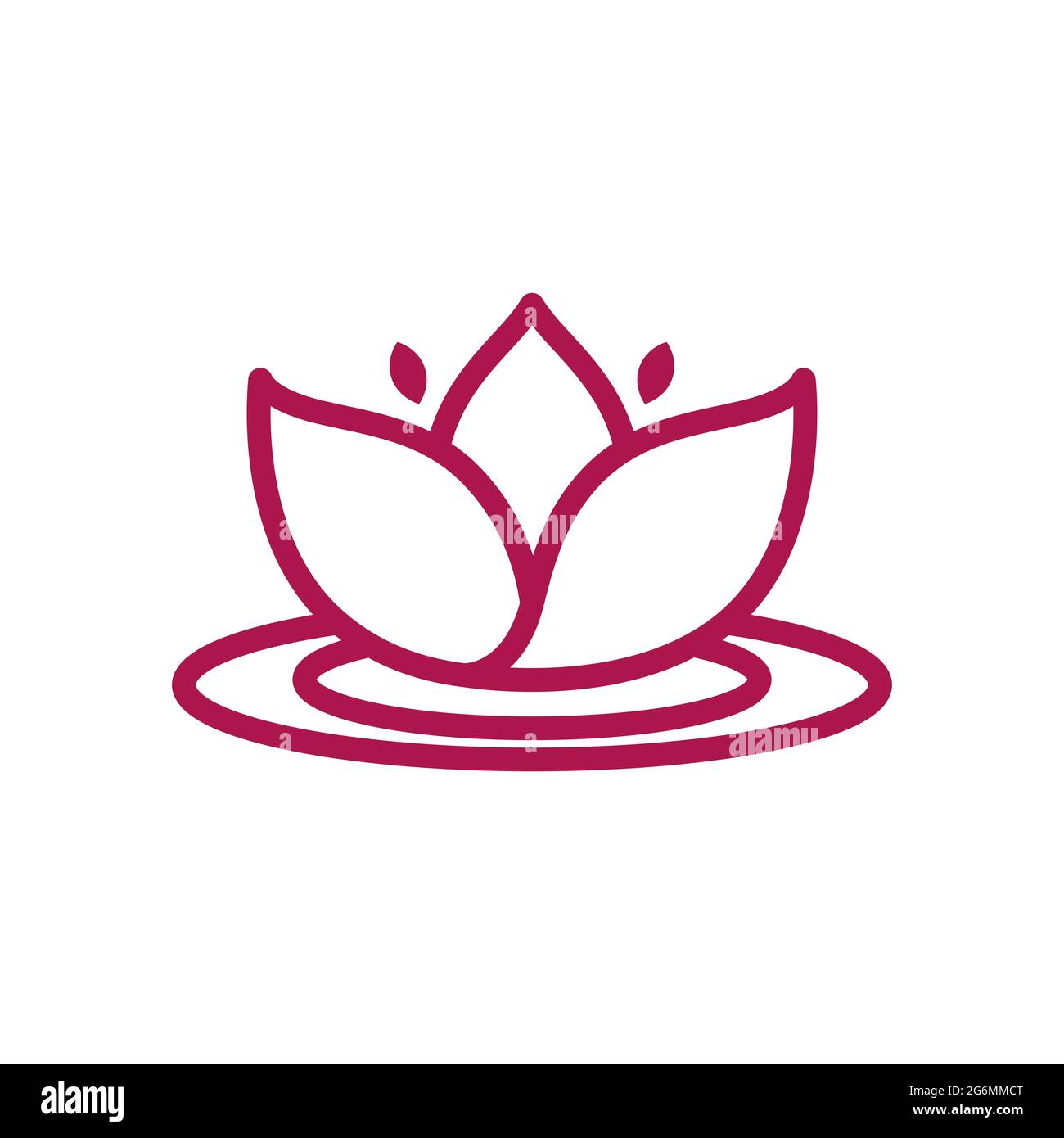 beauty lotus flower vector icon design template Stock Vector Image ...