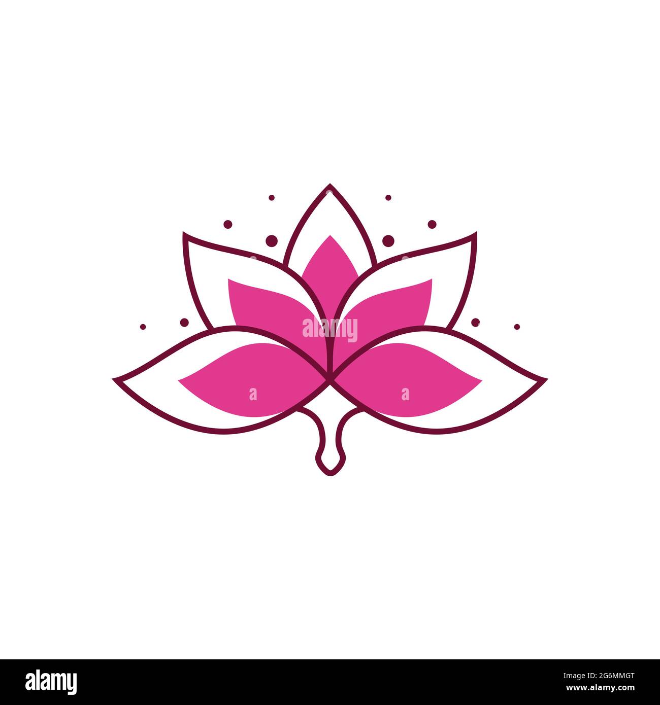 beauty lotus flower vector icon design template Stock Vector Image ...