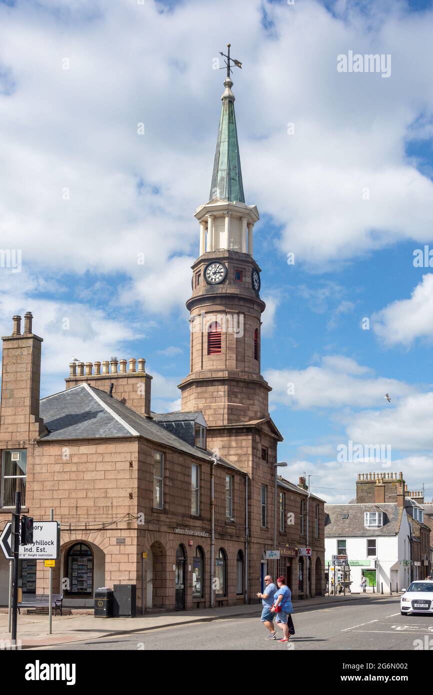 Market Square, Stonehaven, Aberdeenshire, Scotland, United Kingdom Stock Photo