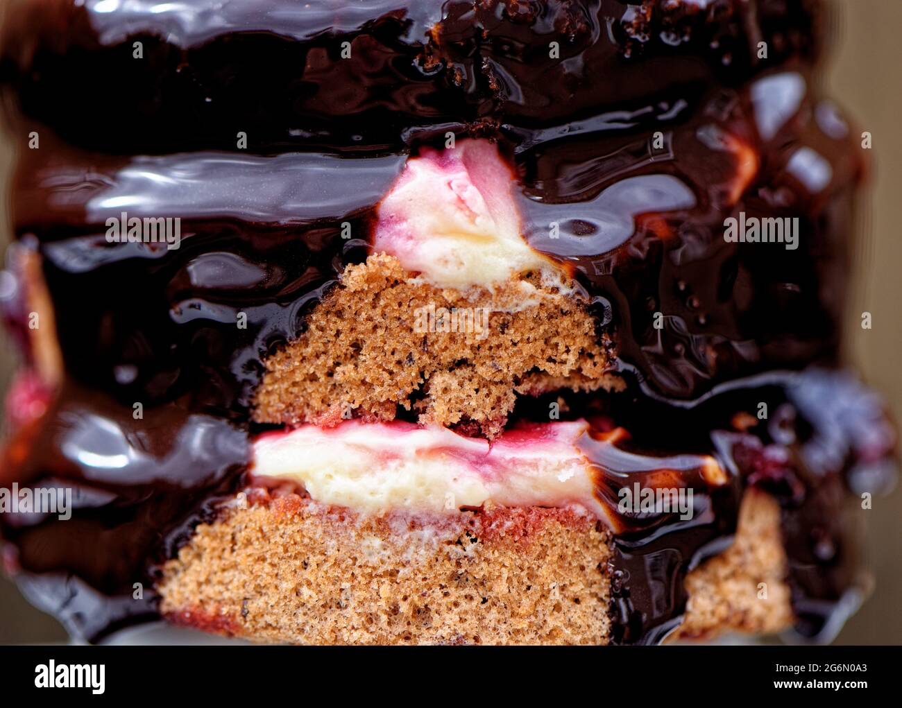Black Forest Cake Schwarzwalder Kirschtorte Cake Black Forest Gateau With With Dark Chocolate On Top On Plate Stock Photo Alamy