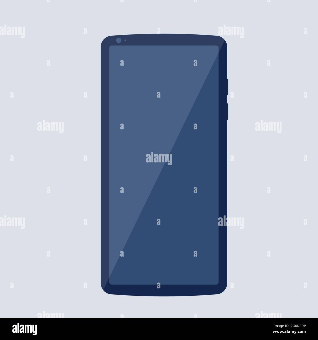 simple smartphone with blank screen vector illustration Stock Vector