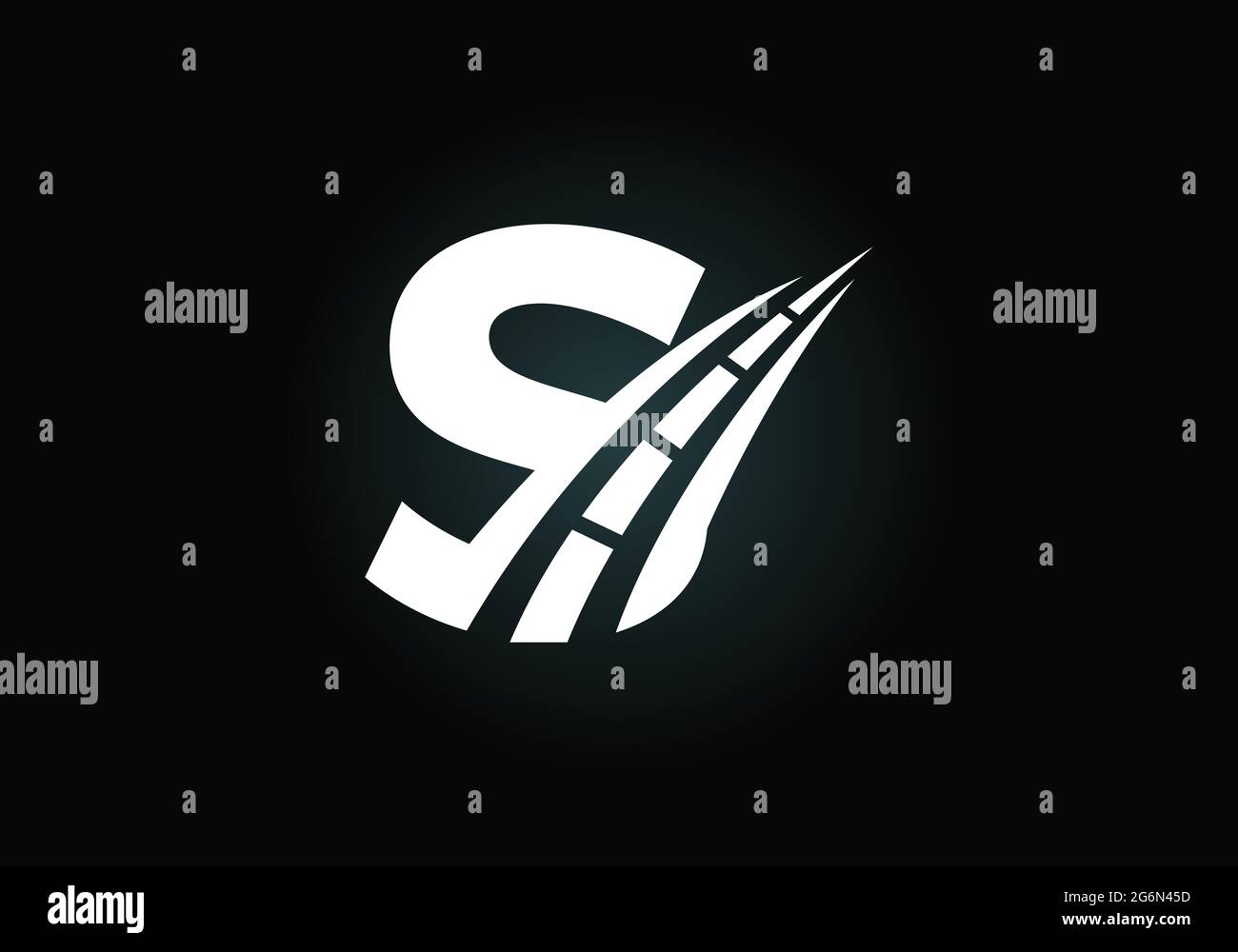 Letter S with road logo sing. The creative design concept for highway ...