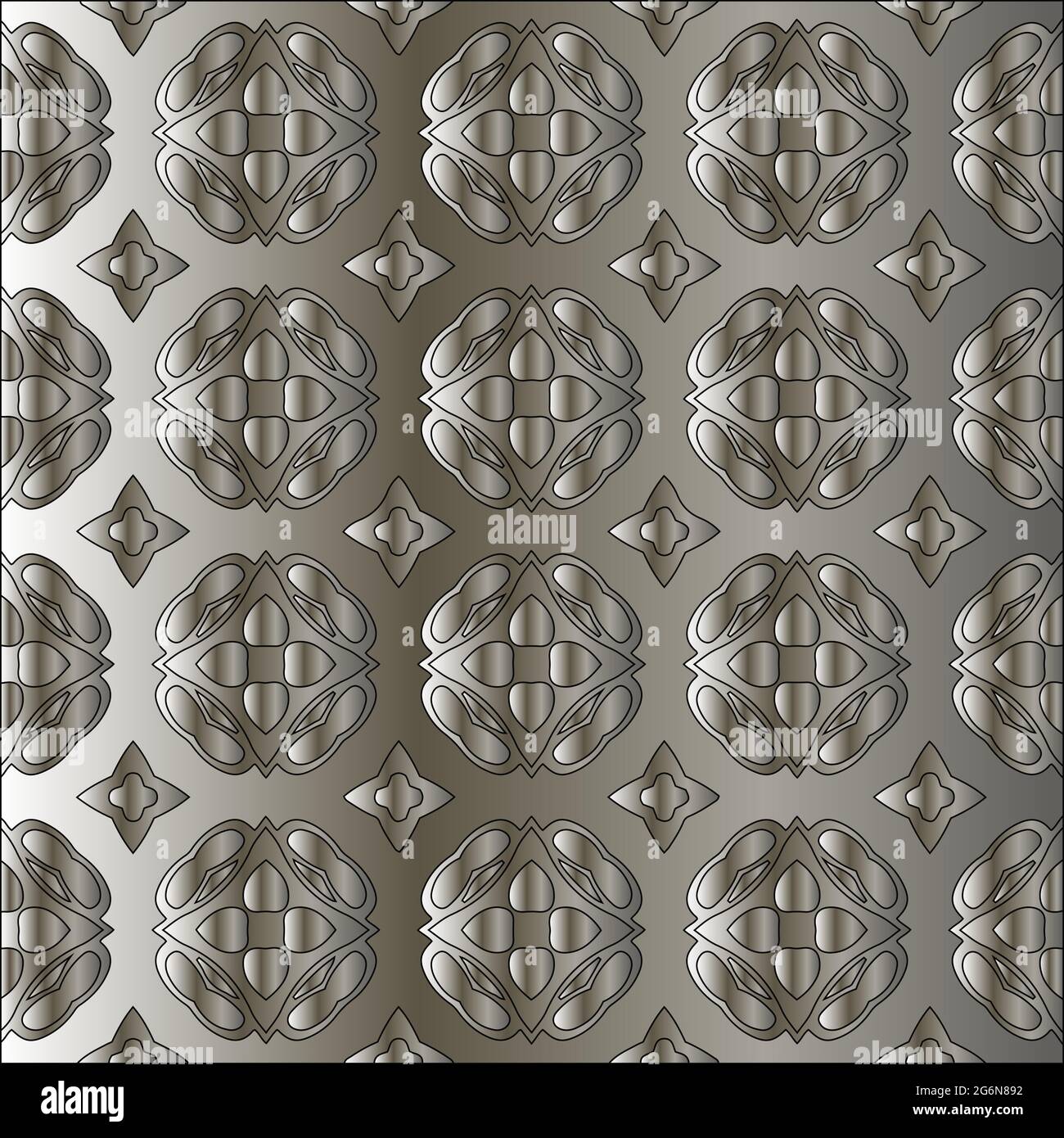 Silver metallic gradient with repeat Pattern . Abstract metallic ...