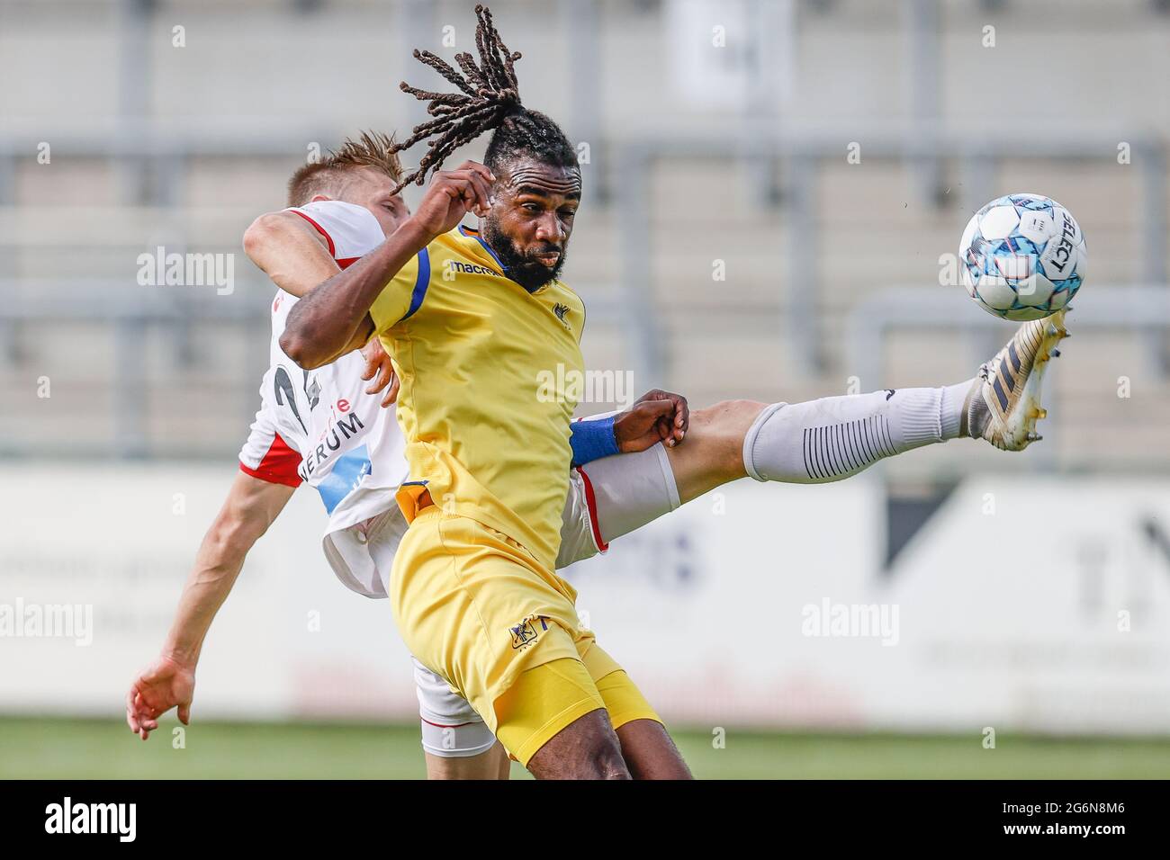 STVV's Ilombe Mboyo pictured in action during a friendly soccer game  between Sint-Truiden VV and RWDM, Wednesday 07 July 2021, in Geel. BELGA  PHOTO BR Stock Photo - Alamy