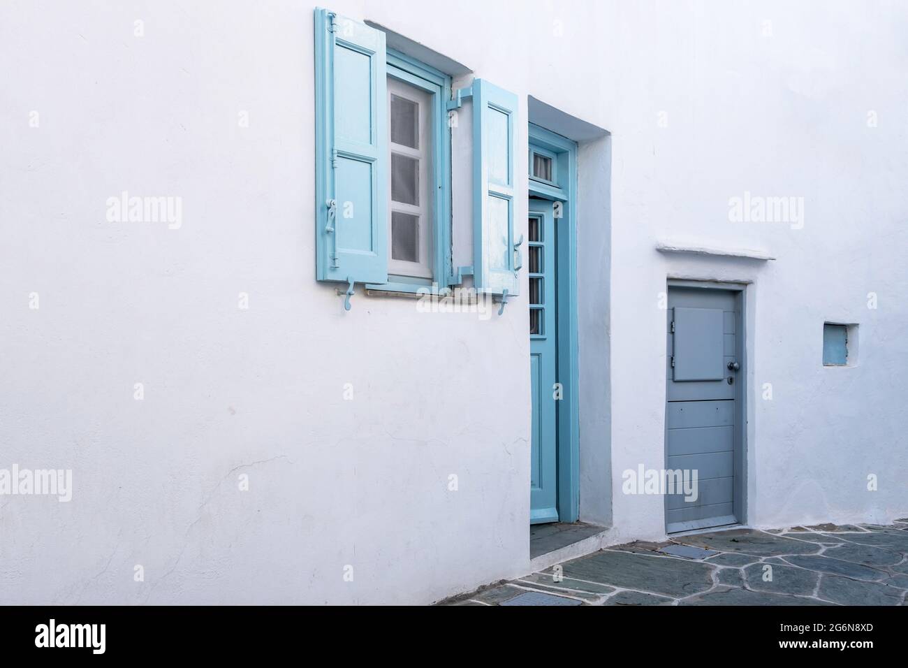 Folegandros island, Greece, Cyclades. Chora village traditional ...