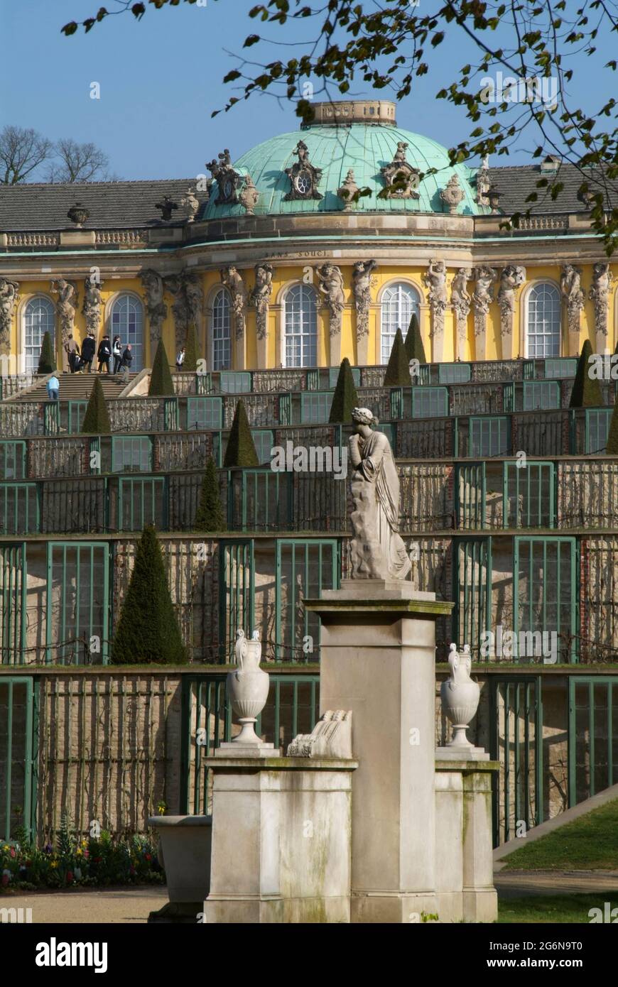 The Sanssouci Palace and vineyard  in Potsdam Stock Photo