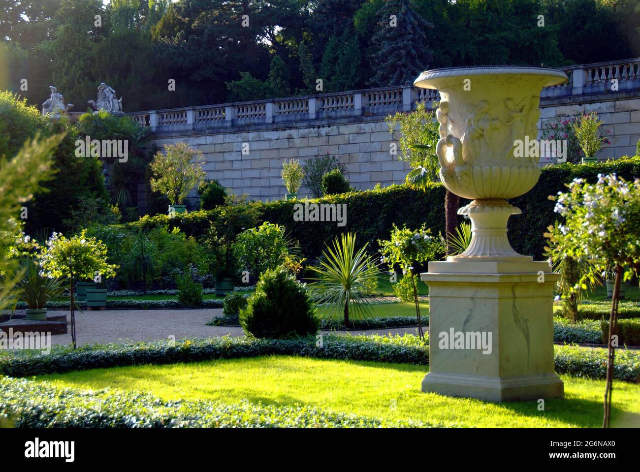 Sicilian Garden in the Park Sanssouci, Potsdam Stock Photo