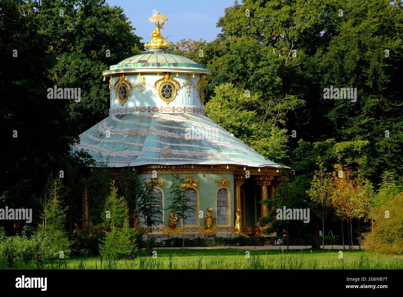 The Chinese Teahouse in Sanssouci-Park, Potsdam Stock Photo