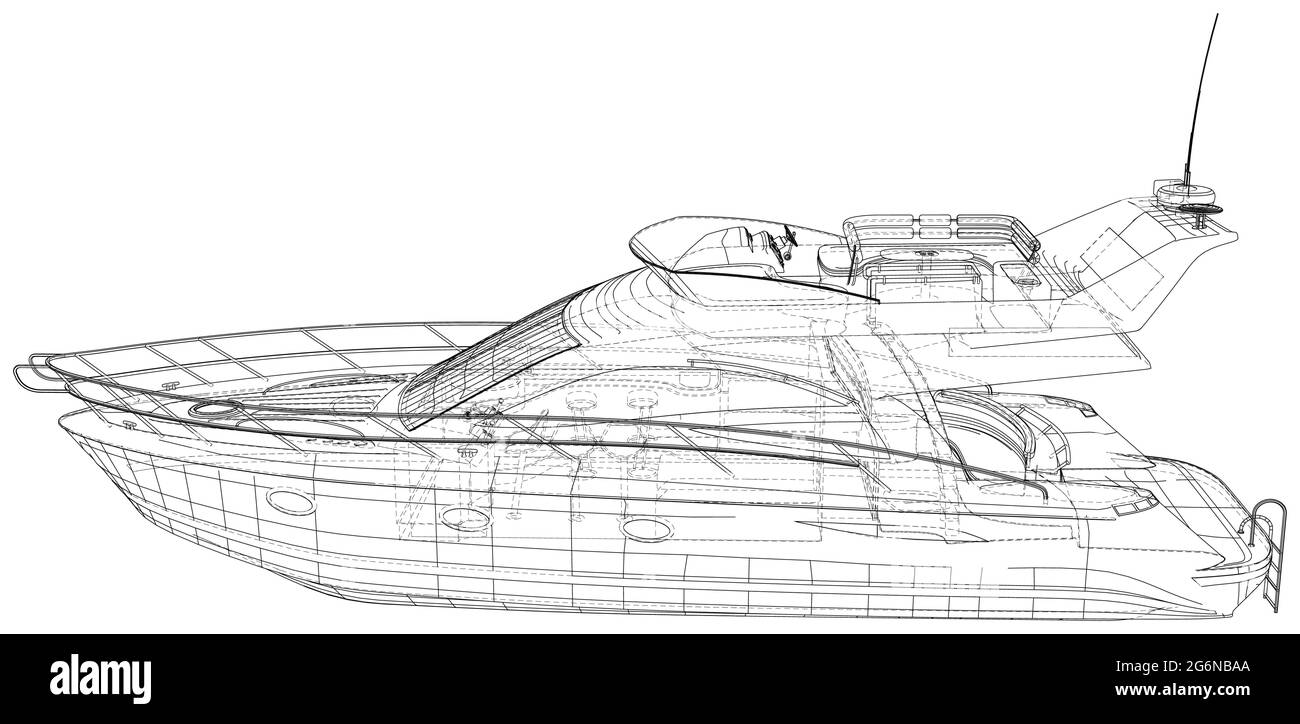 yacht outline design